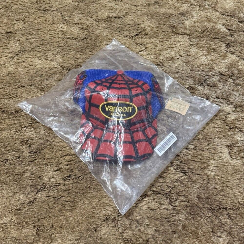 Supreme x Vanson Leathers Spider-Man Mesh Back 6-Panel Hat